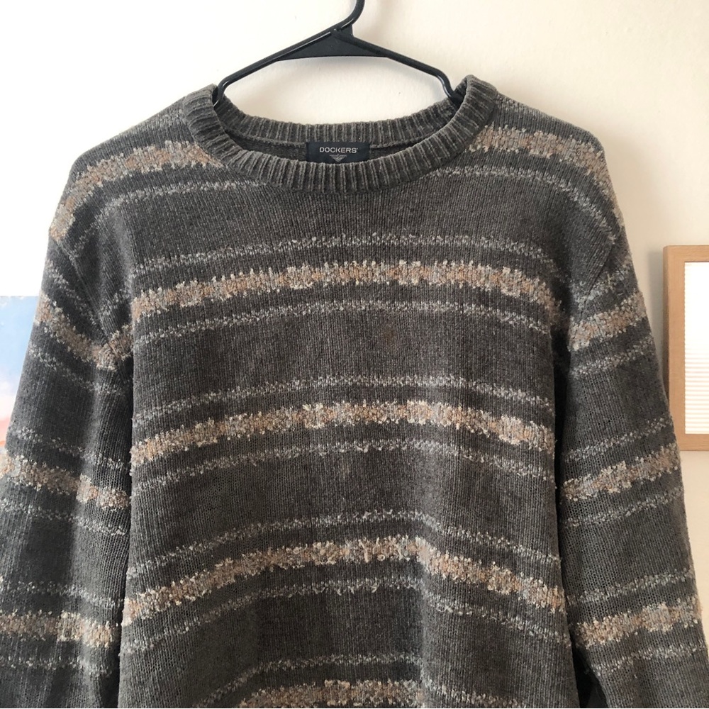 NFS!! 90s Chunky Sweater - Comfy Fall Vintage - Grunge Whimsigoth Dockers Top